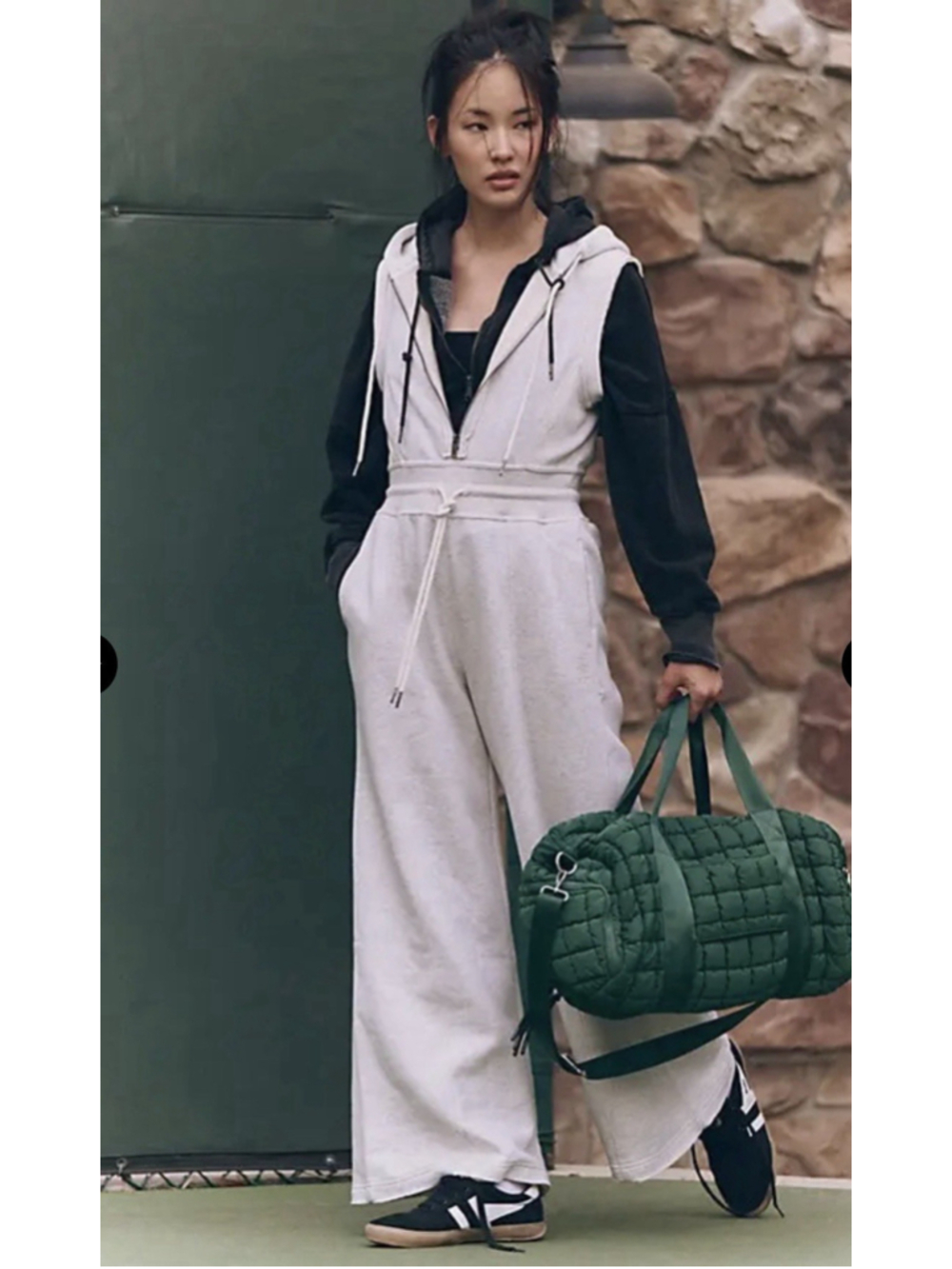 Free People Movement Making It Jumpsuit In White Women's XS Sleeveless Knit - Picture 2 of 10